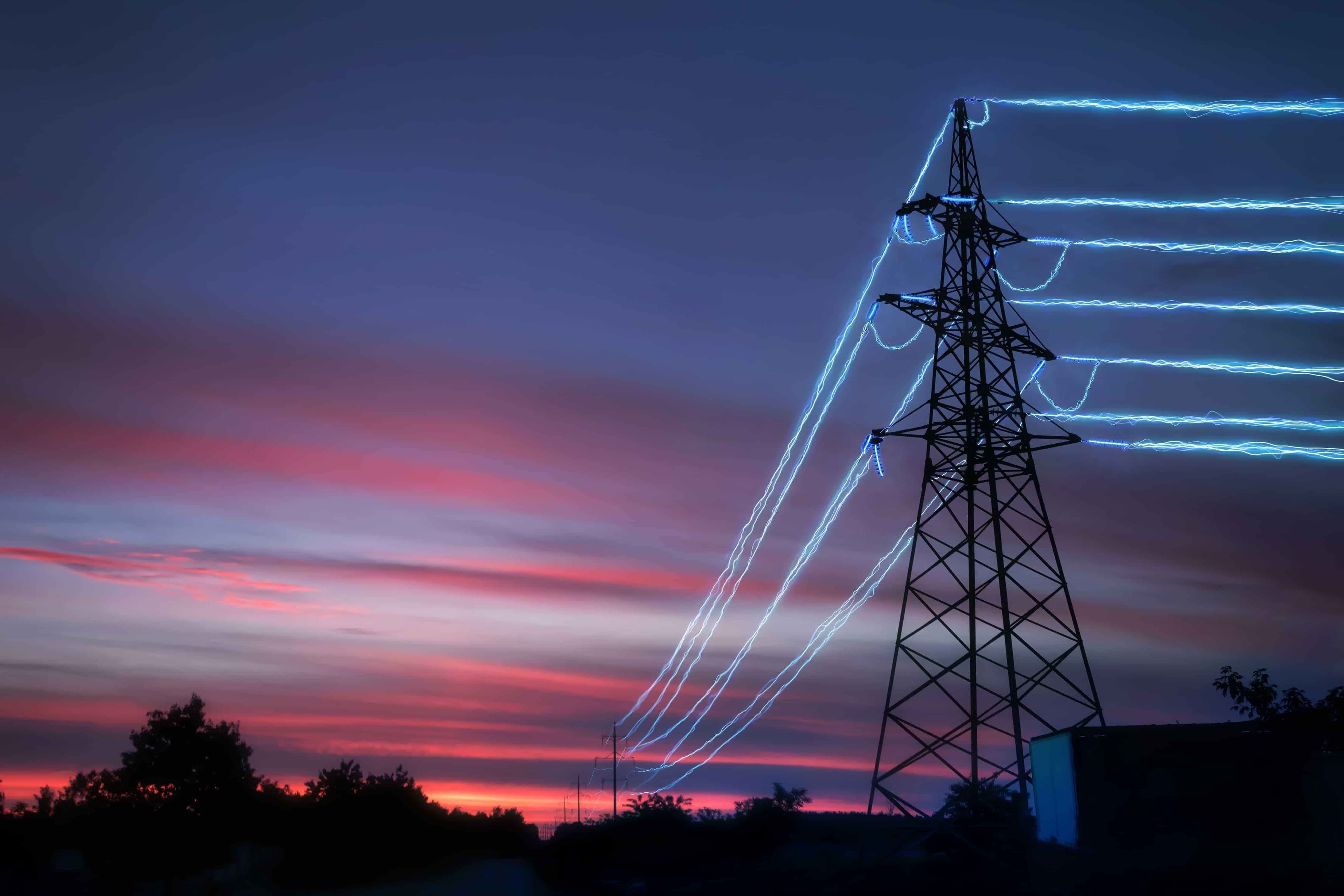 Electricity transmission tower_514862078